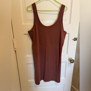Lululemon Classic fit cotton blend scoop tank dress